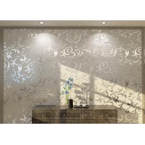 White Non - woven Removable European Style Wallpaper For Living Room