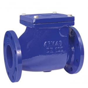 China DIN Cast Iron / Steel Lift Double Flanged Ball Check Valve , Non Return Valve supplier