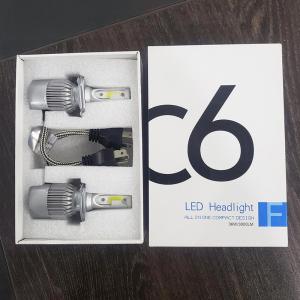 China El OEM C6 llevó el bulbo alto-bajo blanco del haz H1 H3 H4 H13 de la prenda impermeable 36W de la linterna 12V supplier