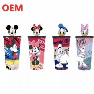 OEM Customized  Straw Cup Cartoon Drink Cup FAMA Factory