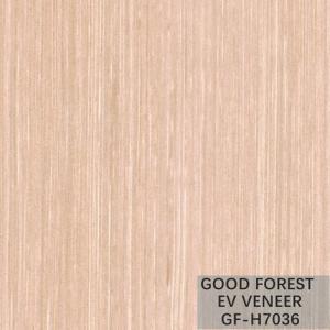 China Fancy Recomposed Wood Veneer Pearl Oak Pink Color Fineline Grain supplier