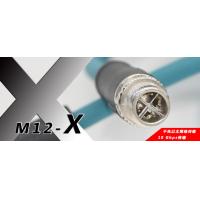 China 100 / 200mm Length M12 Cable Assembly With X Coding Circular Connector on sale