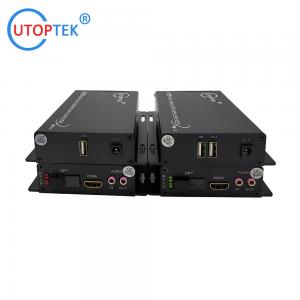1Channel 1080P HDMI Video+Audio+USB KVM over fiber optical extender Single Fiber 20km video fiber transmitter receiver