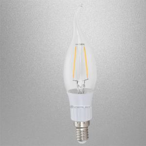 China 2w conduziu a luz da vela, bulbo do filamento, mais fácil substitui, brilho alto, base da lâmpada E14/E12 supplier