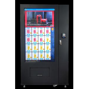 China Metal 55 Inch Touch Screen Drink Vending Machine For Gym Bank School With Elevator Corridor supplier
