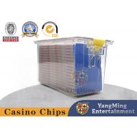 China 8 Decks Casino Waterproof Transparent Poker Cards Holder Box With Seal on sale