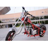 China Spiderman Style 50cc Street Legal Motorcycle , Custom Harley Choppers 12V Battery 3L Tank on sale
