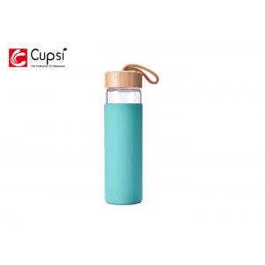 China 500ml BPA - Free Glass Water Bottle / Hot And Cold Water Bottle supplier
