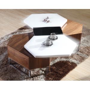 Modern living room painted coffee table with swivel top