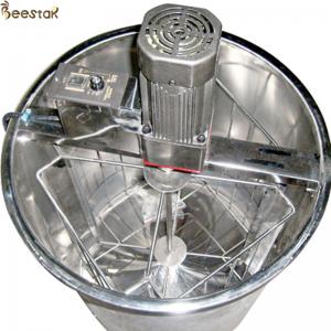 China 4 Frames Stainless Steel Electric Honey Extractor With Stands And Honey Gate supplier