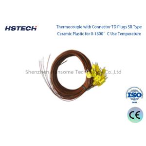 China PtRh13-pT WRB R Термопары с разъединителем TD-замыкателями SR типа керамического пластика для температуры 0-1600 градусов C supplier