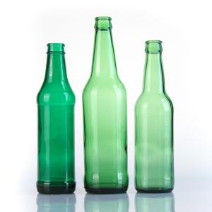 Frosted Brown Square Glass Pint Bottles 12 Ounce 330ml