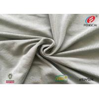 China T - Shirt Polyester Rayon Spandex Fabric , Gray Swimsuit Spandex Fabric on sale