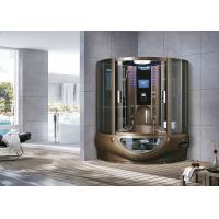 China Fan Shaped Bathroom Shower Enclosure , OEM ODM Shower Steam Room Unit on sale