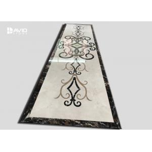 China Simple Flower Marble Tile Patterns Marble Floor Medallion Water Jet Designs supplier