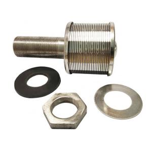 China SS 316L Water Screen Filter Nozzle , Small Volume Weight Wedge Wire Strainer wholesale