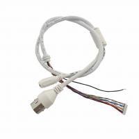 China MX1.25 10 Pin IP Camera Cable RJ45 Chassis DC*5.5*2.1 IP Camera Tail Cable 011 on sale