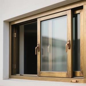 ブロンズ&ゴールド アルミ 窓&ドア - 高級住宅&商業用スペースのための贅沢,安全,エネルギー効率