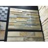 China Split Face Multicolor Slate Stacked Stone,Riven Slate Stone Cladding,3D Ledger Panels wholesale
