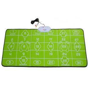 China 32 Bit TV PC USB Game Interactive Dance Mat Green For 2 Players supplier