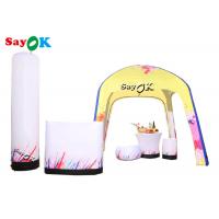 China Air Tent Camping Customized Yellow Inflatable Air Tent Pop Up Gazebo Canopy Tent on sale