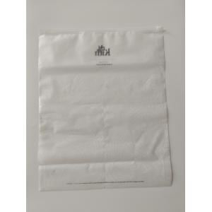 CPE / HDPE Plastic Zipper Bag Embossed Customized Size Accepted