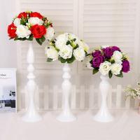 China Table wedding centerpieces decorative flower vase pillar shape flower vase for wedding decor on sale