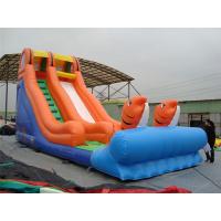 Rotating Large Inflatable Slide With Inflatable Trampoline Jumping Bouncer