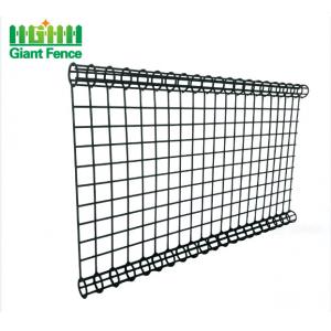 China Pvc Coated 6ft Height Garden Metal Mesh Fencing Double Circle supplier
