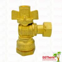 China Water Control Single Union Ball Valve With Brass Handle With Female Threaded Connector on sale