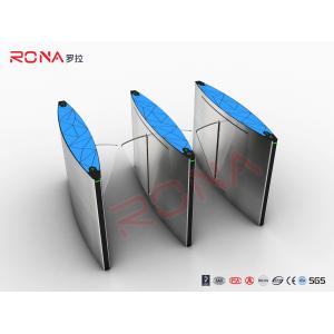 Access Control Automatic Flap Turnstile Walk Through Optical Turnstile For Subway Station