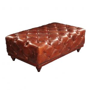 Square Leather Tufted Ottoman Coffee Table Defaico Antique Coffee Tables