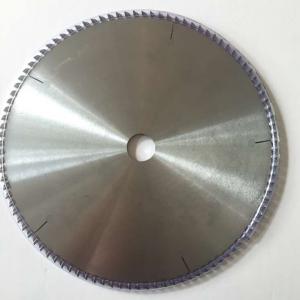 Trapezoidal teeth circular flat carbide saw blade for aluminium cutting