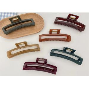 Ins resin Chestnut Brown Jelly grab large hair tray hair clip back of head clip shark clip hair accessories