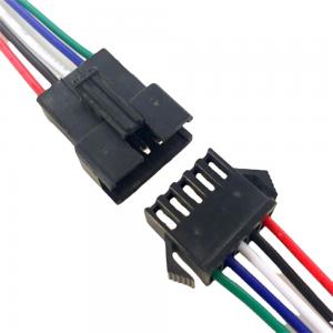 China Black Color Wire Cable Assemblies 2.5mm Pitch Jst SM Alternatives 250mm Length supplier