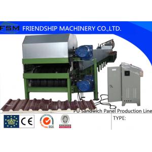 China PU Sandwich Panel Discontinuous Production Line  Layers  Steel And Polyurethane supplier