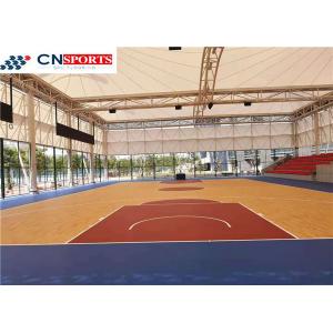 Rubber Synthetic Basketball Court Flooring IAAF Anti Slip