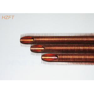 China Heat Transferring Copper Finned Tube Flexible For Coaxial Evaporators 10.2mm Inner Dia supplier