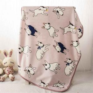 China 175gsm New Born baby Polar Fleece Throw Blanket Super Cozy Reversible Quilted supplier