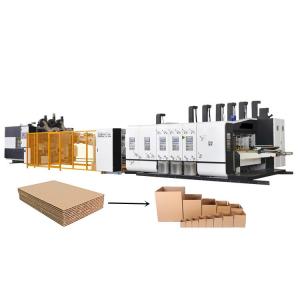 China Automatic Carton Box Machine Flexo Printer Slotter For Box Make supplier