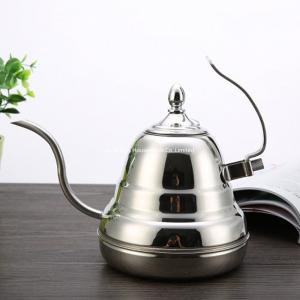 Hand drip coffee pouring kettle stainless steel drip vacuum coffee tea pot  hand punch pot coffee pots with lid