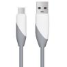 China Stylish Checkered - Patterned USB - A to USB - C Cable, Braided Nylon Cord for Durable Fast Charging wholesale