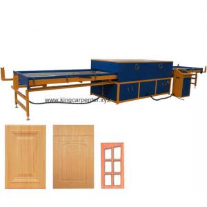 China Woodworking Door Cabinet PVC film Vacuum Membrane Press Machine supplier