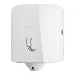 China Center pull roll paper towel dispenser, white color, ABS material, wall mounted supplier