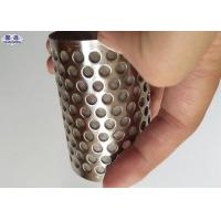 China Durable Perforated Filter Tube , High Holding Capacity Perforated Round Tubing on sale
