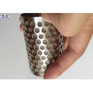 Durable Perforated Filter Tube , High Holding Capacity Perforated Round Tubing