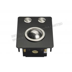 China Mini Industrial Black Metal Trackball Pointing Device with Mouse Buttons at Top Panel Mount supplier