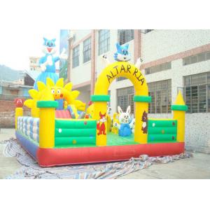 China Large Plato PVC Tarpaulin Adult Inflatable Bouncer With Jumping Castle supplier