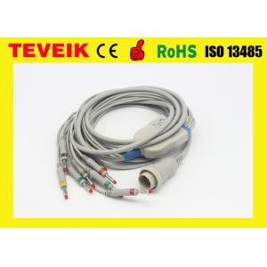 China Teveik Factory Price of 10 Leads Kenz 103,106 ECG EKG Cable, Banana 4.0 IEC 4.7K Resistor wholesale