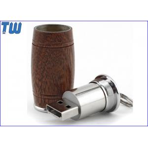Customized Wooden Wine Barrel 8GB Thumbdrives Memory USB Device
